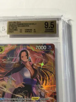 One Piece Premium Booster The Best Vol 2 Boa Hancock Alternate Art SR BGS 9.5 - Image 3