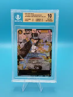 Sabo Manga ART OP04-083 Kingdoms of Intrigue SR BGS 10 Best Premium Booster PSA - Image 1