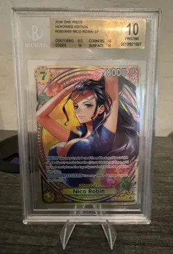 Nico Robin EB03-055 SP One Piece TCG BGS 10 Pristine English - Image 1