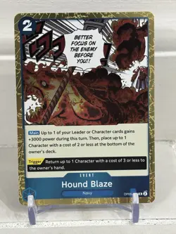 [2] 2024 ONE PIECE JP THE BEST PRB-01 HOUND BLAZE OP05-057 (R) JOLLY ROGER FOIL - Image 1