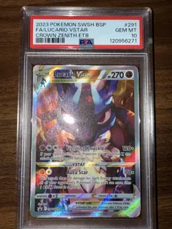 Lucario VSTAR SWSH291 SWSH: Sword & Shield Promo Cards PSA 10 - Image 1