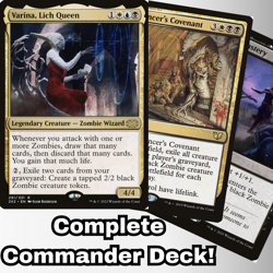 MTG Commander EDH Deck Varina, Lich Queen 100 Magic Cards Custom Deck Zombies - Image 1