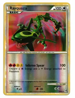 Pokemon Card: Rayquaza REVERSE HOLO 20/95 Call of Legends Set Rare! NM - Image 1