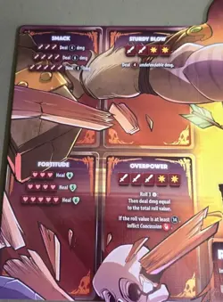 Barbarian Promo BOARD ONLY & 4 Foil Alt Art Cards Dice Throne Age Of Fortitude - Image 2