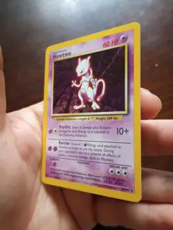 Pokemon TCG Mewtwo 10/102 1999 Base Set Holo Unlimited Rare Card - Image 4