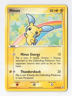 Minun 67/101 Common Regular Hidden Legends Vintage Pokemon TCG Card LP - Image 1