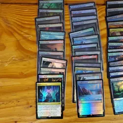 MTG Foil Rare Land Lot of 110 Cards Magic The Gathering All Listed - Image 2