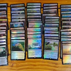 MTG Foil Rare Land Lot of 110 Cards Magic The Gathering All Listed - Image 4