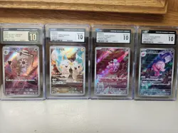 Pokemon 4 Card CGC Graded Lot Japanese - Image 1