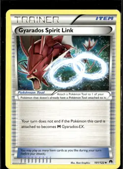 Pokemon Gyarados Spirit Link 101/122 BREAKpoint Non Holo Uncommon 2 Card Lot LP - Image 1