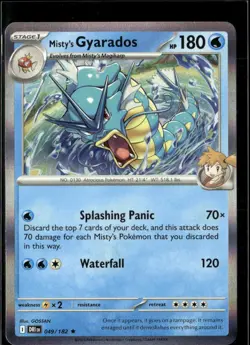 Pokemon Misty’s Gyarados 049/182 Destined Rivals Holo Rare 2 Card Lot - Image 1