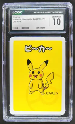 2019 POKEMON PLAYING CARDS JAPANESE PIKACHU OLD MAID CGC 10 RC7 - Image 1