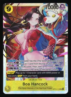 BOA HANCOCK OP14-112 SUPER RARE SR ONE PIECE THE AZURE SEA'S SEVEN ENGLISH - Image 1