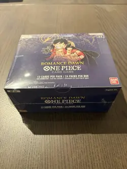 ROMANCE DAWN BOOSTER BOX (WHITE BOTTOM) OP-01 ONE PIECE TCG 2022 SEALED ENGLISH - Image 1