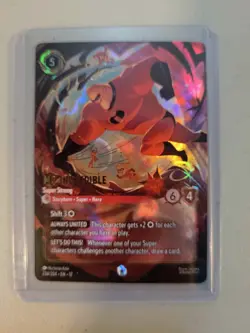 Disney Lorcana Wilds Unknown Mr. Incredible Super Strong Enchanted Holo CLEAN NM - Image 1