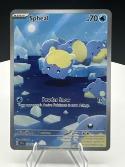Spheal 199/191 Surging Sparks Full Art Ultra Rare Holo Pokemon Card NM - Image 3