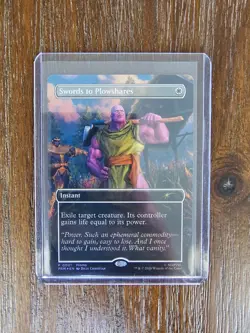 Magic the Gathering Thanos Swords to Plowshares PSA Magazine Promo Card P0001 - Image 1