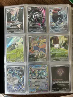 Huge Pokemon Binder Collection Lot Of 396 Cards Full Art Ultra Rare Holo NM - Image 1
