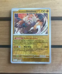 Bloodmoon Ursaluna 054/131 Reverse Holo Pokemon Card - Prismatic Evolutions - Image 1