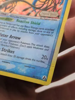 Tentacruel 45/92 Stamped Holo Uncommon Ex Legend Maker Pokemon Card - Image 3