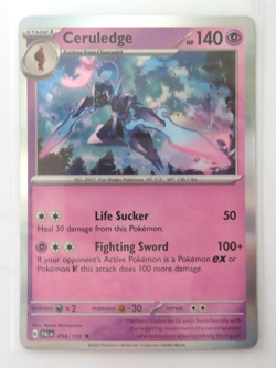 Pokemon Card Ceruledge 098/193 Holo Rare Near Mint - Image 1