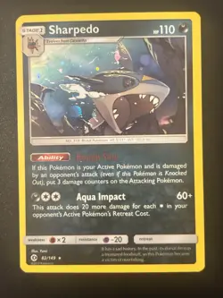 Sharpedo - (Cosmos Holo) 082/149 Blister Exclusives Holo - 2017 Pokemon Card - Image 1