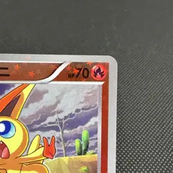Victini 008/047 Reverse Holo Exciting Battle WAK Japanese Pokemon Card #5407 - Image 2