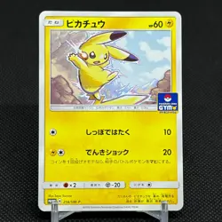 Pikachu 214/SM-P Promo Card Gym pack 2018 HP 60 Japanese Pokemon Card #4C62 - Image 1
