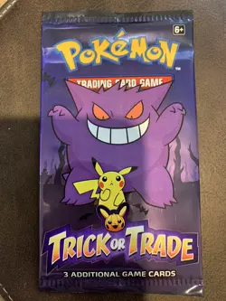 Pokemon Trick or Trade 3 Card Mini Booster Pack 2022 - Image 1
