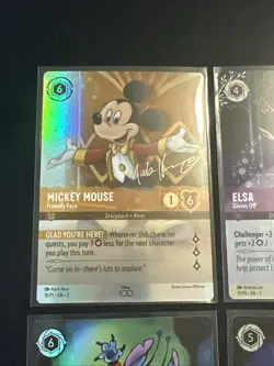FULL SET 6-DISNEY LORCANA D100 PROMO CARDS NM CARDS - Image 2