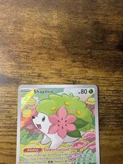 Pokemon TCG Destined Rivals Shaymin Illustration Rare Card 185/182 - Image 2