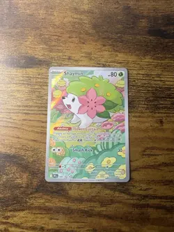 Pokemon TCG Destined Rivals Shaymin Illustration Rare Card 185/182 - Image 3