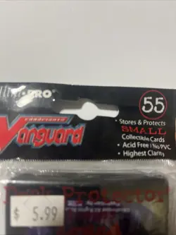 55 glossy Vanguard Card Back DECK PROTECTORS CARD SLEEVES Ultra Pro - Image 3