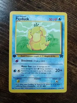 Psyduck 65/82 1st Edition Team Rocket Non Holo Pokemon Card MP - Image 1