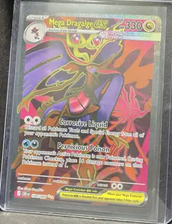 Mega Dragalge ex 104/086 Nm Chaos Rising Ultra Rare Full Art Pokemon Card - Image 1