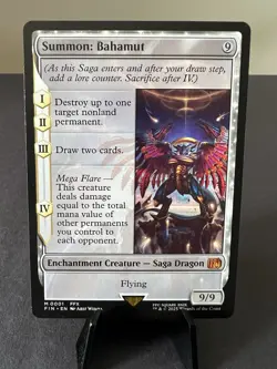 NM Summon: Bahamut, MGT, Final Fantasy, Magic the Gathering, 1 - Image 1