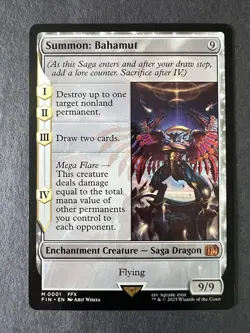 NM Summon: Bahamut, MGT, Final Fantasy, Magic the Gathering, 1 - Image 2
