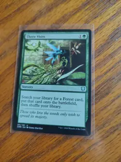 Three Visits #261 (NM) Commander legends MTG - Image 1
