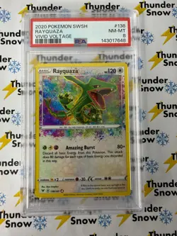 Rayquaza #138 - 2020 Pokemon - Vivid Voltage - PSA 8 - Image 1