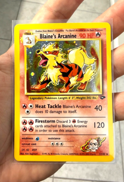 Pokemon TCG Blaine's Arcanine Gym Challenge 1 Holo Unlimited Rare NM - Image 1