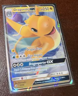 Pokemon Dragonite GX 37/70 Dragon Majesty Holo Stage 2 250 HP - Image 1