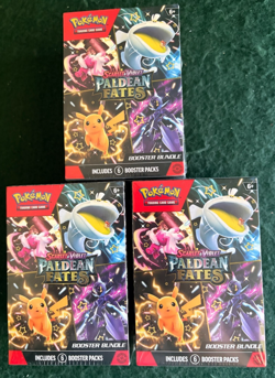 Pokemon TCG Paldean Fates Booster Bundle Box Lot (x3) - New & Factory Sealed - Image 1