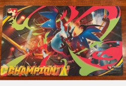 Mega Charizard ex League Cup Champion Play Mat Pokemon TCG Official New - Image 1