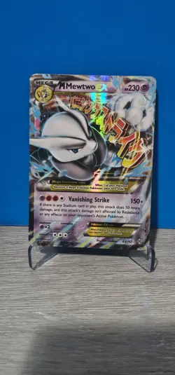 POKEMON BREAKTHROUGH M MEWTWO EX 63/162 ULTRA RARE FULL ART - Image 1