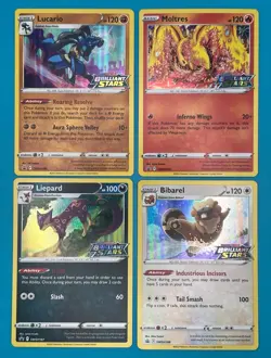 Pokemon SWSH185,186,187,188 Holo Stamped Brilliant Stars Black Star Promo SET - Image 1