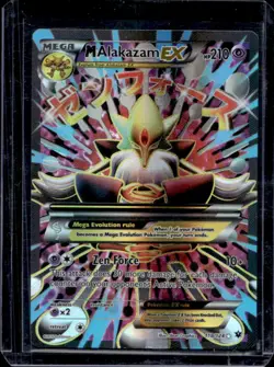 2016 Pokemon XY Fates Collide Mega Alakazam Full Art #118/124 - Image 1
