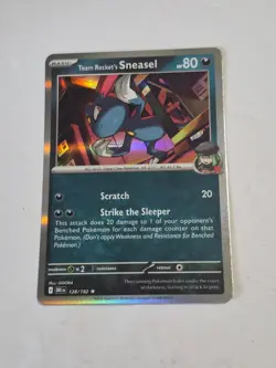 Team Rocket's Sneasel 128/182 Rare Destined Rivals Pokemon Holo Near Mint - Image 1