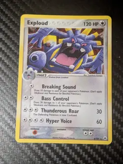 Pokemon TCG Exploud Hidden Legends 6/101 Reverse Holo Rare 120HP ENG 2004 - Image 1