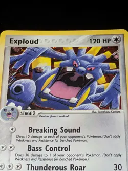 Pokemon TCG Exploud Hidden Legends 6/101 Reverse Holo Rare 120HP ENG 2004 - Image 2