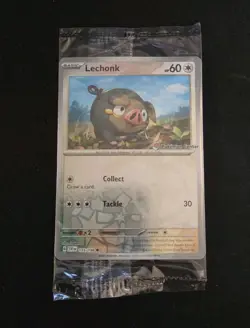 Lechonk Pokemon Center Stamp Exclusive 155/198 Holo SEALED PROMO - Image 1